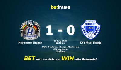 Hegelmann Litauen vs KF Shkupi Skopje Prediction, Odds & Betting Tips 07/13/2023