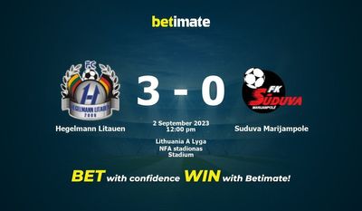 Hegelmann Litauen vs Suduva Marijampole Prediction, Odds & Betting Tips 09/02/2023