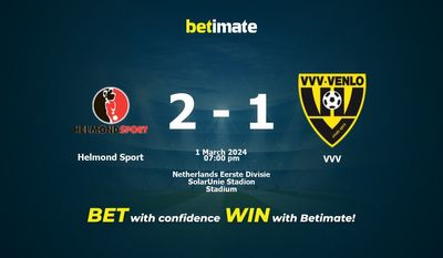 Helmond Sport vs VVV التوقعات، الاحتمالات ونصائح الرهان 2024/03/01