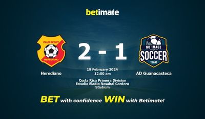 Herediano vs AD Guanacasteca التوقعات، الصعاب ونصائح الرهان 2024/02/19