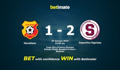 Herediano vs Deportivo Saprissa التوقعات، الصعاب ونصائح الرهان 25/01/2024
