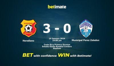 Herediano vs Municipal Perez Zeledon التوقعات، الصعاب ونصائح الرهان 14/01/2024