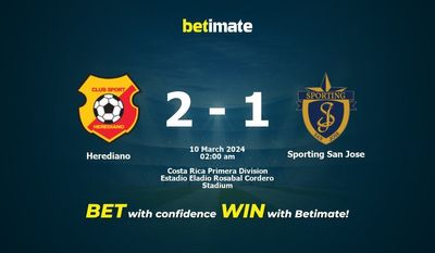Herediano vs Sporting San Jose التوقعات، الاحتمالات ونصائح الرهان 10/03/2024