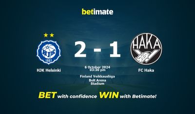 HJK Helsinki vs FC Haka Prediction, Odds & Betting Tips 10/06/2024