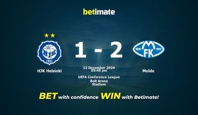 HJK Helsinki vs Molde Prediction, Odds & Betting Tips 12/12/2024