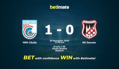 HNK Cibalia vs NK Sesvete Prediction, Odds & Betting Tips 11/30/2024