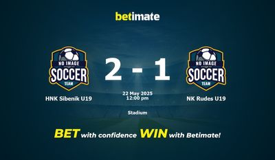HNK Sibenik U19 vs NK Rudes U19 Prediction, Odds & Betting Tips 05/22/2025
