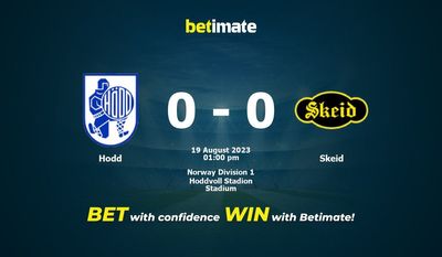 Prognóstico, Odds e Dicas de Apostas Hodd vs Skeid 19/08/2023