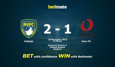 Holbæk vs Oure FA Prediction, Odds & Betting Tips 11/18/2023