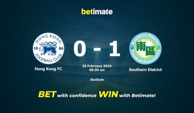 Hong Kong FC vs Southern District التوقعات، الاحتمالات ونصائح الرهان 25/02/2024