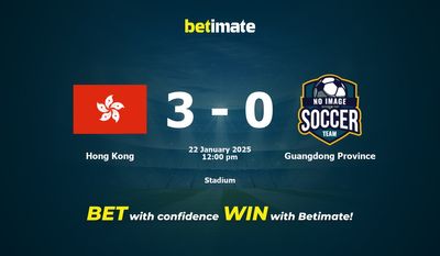 Pronóstico, probabilidades y consejos de apuestas para Hong Kong vs Provincia de Guangdong 22/01/2025