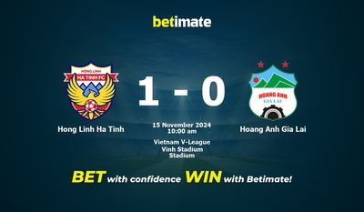Hong Linh Ha Tinh vs Hoang Anh Gia Lai Prediction, Odds & Betting Tips 11/15/2024
