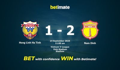 Hong Linh Ha Tinh vs Nam Dinh Prediction, Odds & Betting Tips 09/14/2024