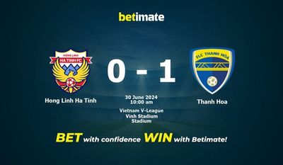 Hong Linh Ha Tinh vs Thanh Hoa Prediction, Odds & Betting Tips 06/30/2024