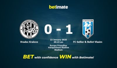 Hradec Kralove vs FC Sellier & Bellot Vlasim Prediction, Odds & Betting Tips 01/22/2025