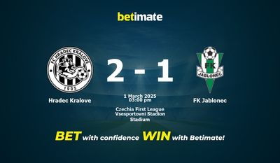 Hradec Kralove vs FK Jablonec Prediction, Odds & Betting Tips 03/01/2025