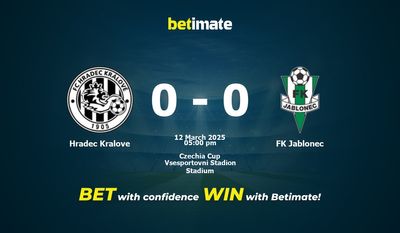 Hradec Kralove vs FK Jablonec Prediction, Odds & Betting Tips 03/12/2025