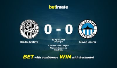 Hradec Kralove vs Slovan Liberec Prediction, Odds & Betting Tips 04/13/2025