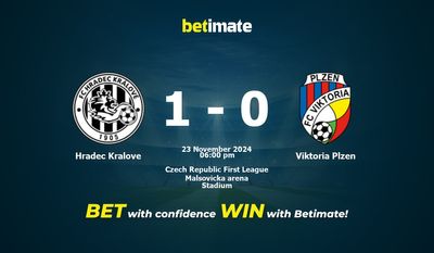 Hradec Kralove vs Viktoria Plzen Prediction, Odds & Betting Tips 11/23/2024
