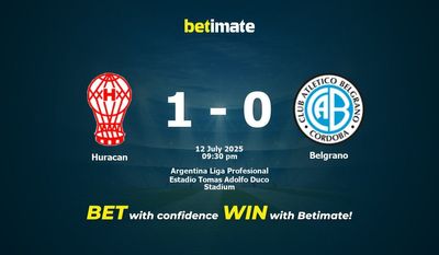 Huracan vs Belgrano Prediction, Odds & Betting Tips 07/12/2025