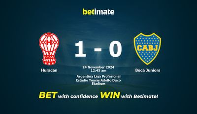 Huracan vs Boca Juniors Prediction, Odds & Betting Tips 11/24/2024