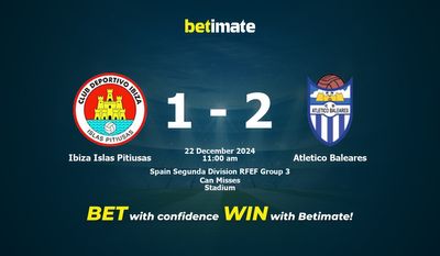 Ibiza Islas Pitiusas vs Atletico Baleares przewidywania, kursy i typy bukmacherskie 22.12.2024