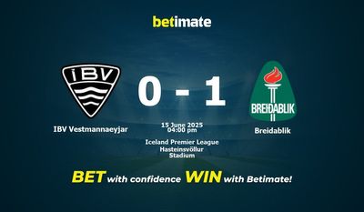 IBV Vestmannaeyjar vs Breidablik Prediction, Odds & Betting Tips 06/15/2025