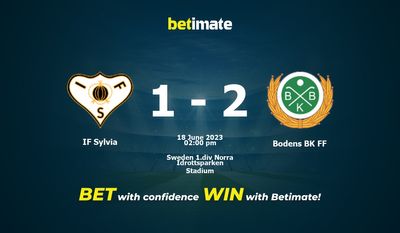 IF Sylvia vs Bodens BK FF Prediction, Odds & Betting Tips 06/18/2023