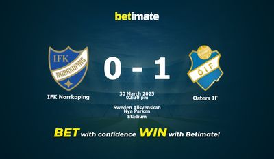 IFK Norrkoping vs Osters IF Prediction, Odds & Betting Tips 03/30/2025