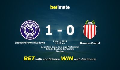 Independiente Rivadavia vs Barracas Central التوقعات، الصعاب ونصائح الرهان 01/03/2024