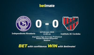 Independiente Rivadavia বনাম Instituto AC Cordoba ভবিষ্যদ্বাণী, মতভেদ এবং বাজির টিপস 02/16/2024