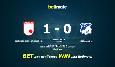 Independiente Santa Fe vs Millonarios Prediction, Odds & Betting Tips 03/23/2025