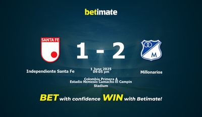 Independiente Santa Fe vs Millonarios Prediction, Odds & Betting Tips 06/01/2025