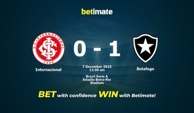 Internacional vs Botafogo Prediction, Odds & Betting Tips 12/07/2023