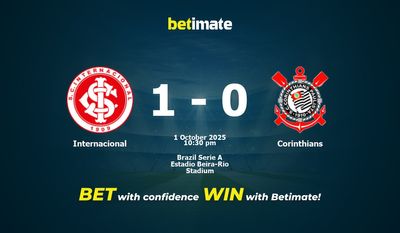 Internacional vs Corinthians Prediction, Odds & Betting Tips 10/01/2025