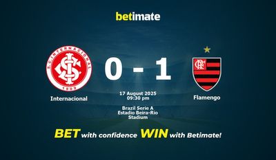 Internacional vs Flamengo Prediction, Odds & Betting Tips 08/17/2025
