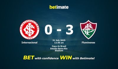 Internacional vs Fluminense Prediction, Odds & Betting Tips 07/31/2025