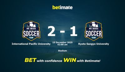International Pacific University vs Kyoto Sangyo University Prediction, Odds & Betting Tips 12/15/2025