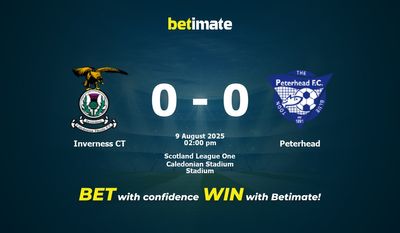 Inverness CT vs Peterhead Prediction, Odds & Betting Tips 08/09/2025