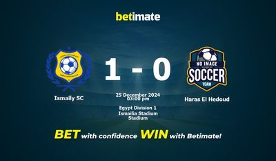 Ismaily SC vs Haras El Hedoud Prediction, Odds & Betting Tips 12/25/2024