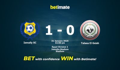 Ismaily SC vs Talaea El Geish Prediction, Odds & Betting Tips 01/31/2025