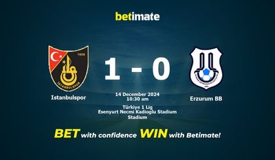 Istanbulspor vs Erzurum BB Prediction, Odds & Betting Tips 12/14/2024