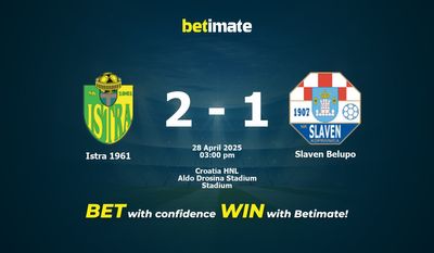 Istra 1961 vs Slaven Belupo Prediction, Odds & Betting Tips 04/28/2025