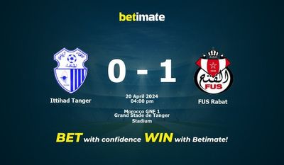 Ittihad Tanger vs FUS Rabat Prediction, Odds & Betting Tips 04/20/2024