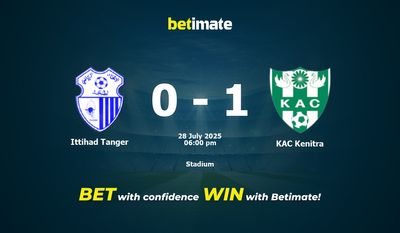 Ittihad Tanger vs KAC Kenitra Prediction, Odds & Betting Tips 07/28/2025