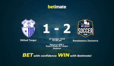 Ittihad Tanger vs Renaissance Zemamra Prediction, Odds & Betting Tips 10/23/2024