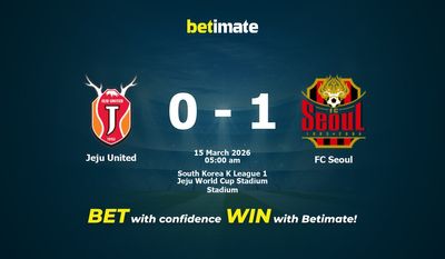 Jeju United vs FC Seoul Prediction, Odds & Betting Tips 03/15/2026