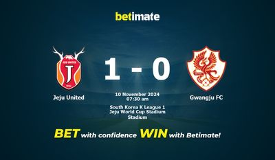 Jeju United vs. Gwangju FC – Vorhersage, Quoten und Wetttipps – 10.11.2024