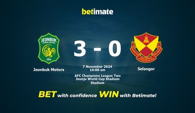 Jeonbuk Motors vs Selangor Prédiction, cotes et conseils de paris 11/07/2024