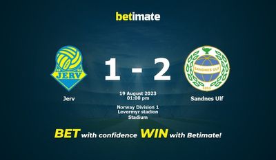 Prediksi Jerv vs Sandnes Ulf, Peluang & Tips Taruhan 19/08/2023
